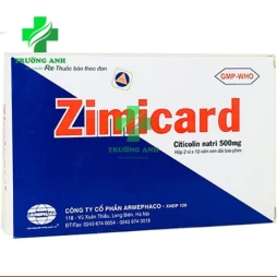 Zimicard 500mg - Thuốc điều trị tai biến mạch não cấp tính