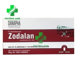 Zodalan 5mg/1ml - Thuốc an thần trong gây mê kết hợp của Danapha