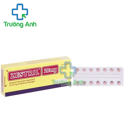 Zestril 20mg AstraZeneca - Thuốc điều trị tăng huyết áp, suy tim